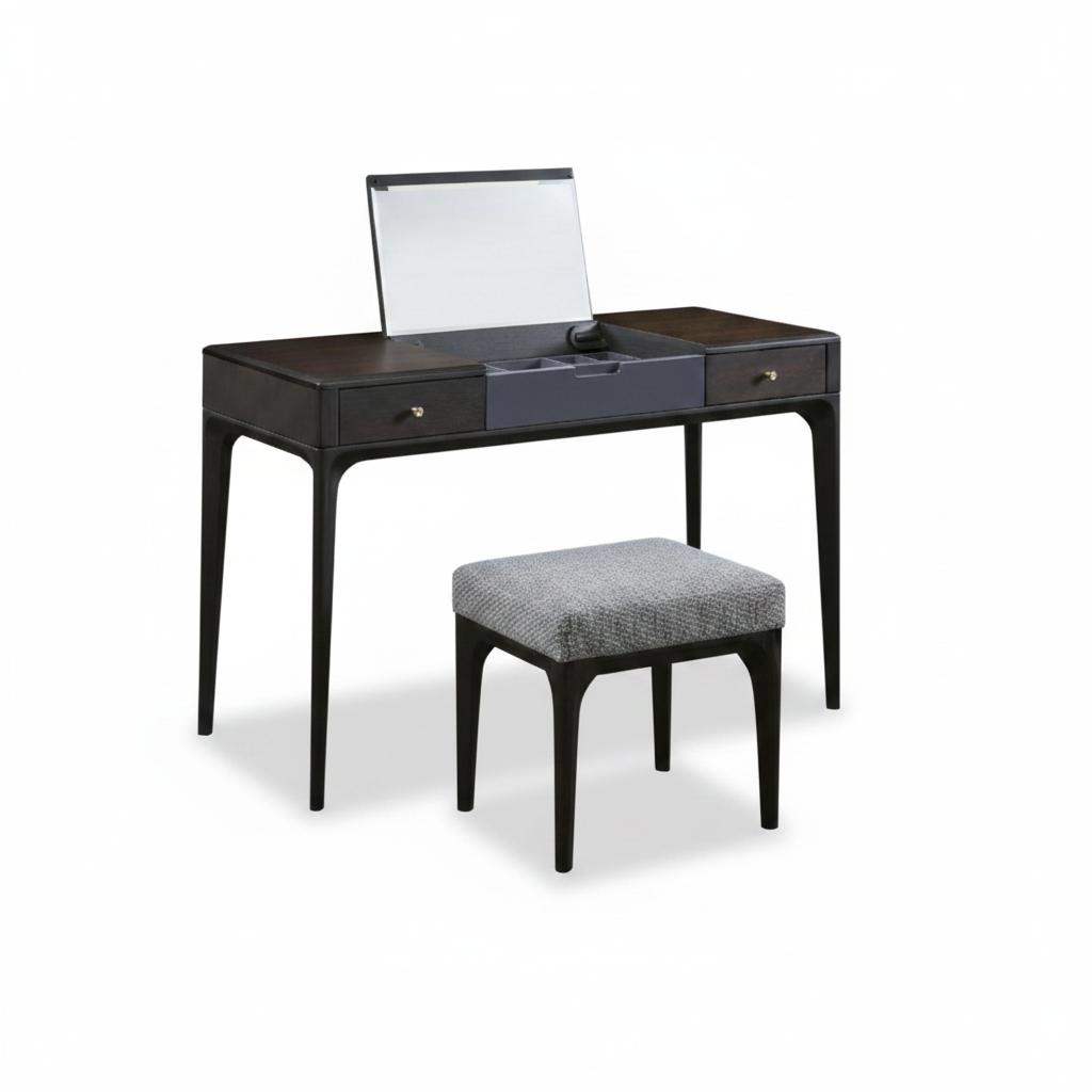 Side profile view of Velara dressing table