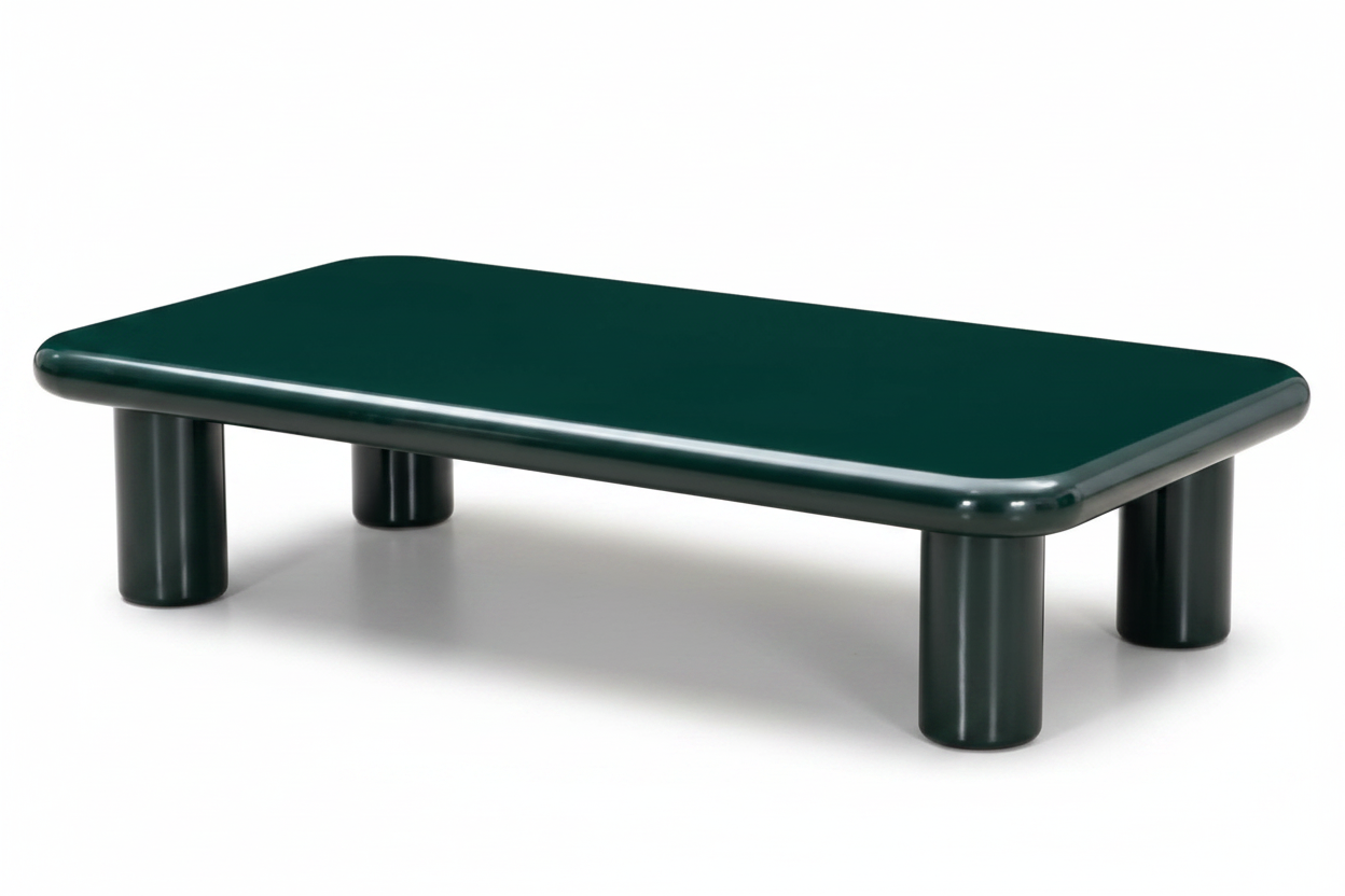 Colonna Glossy Green Coffee Table back view
