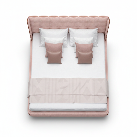 Aurore king bed — top view