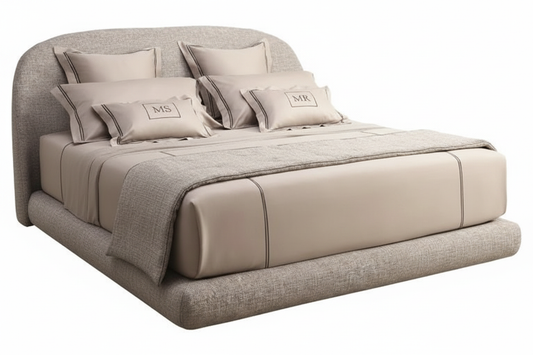 Monogram Luxury Bed – 3/4 Angle View