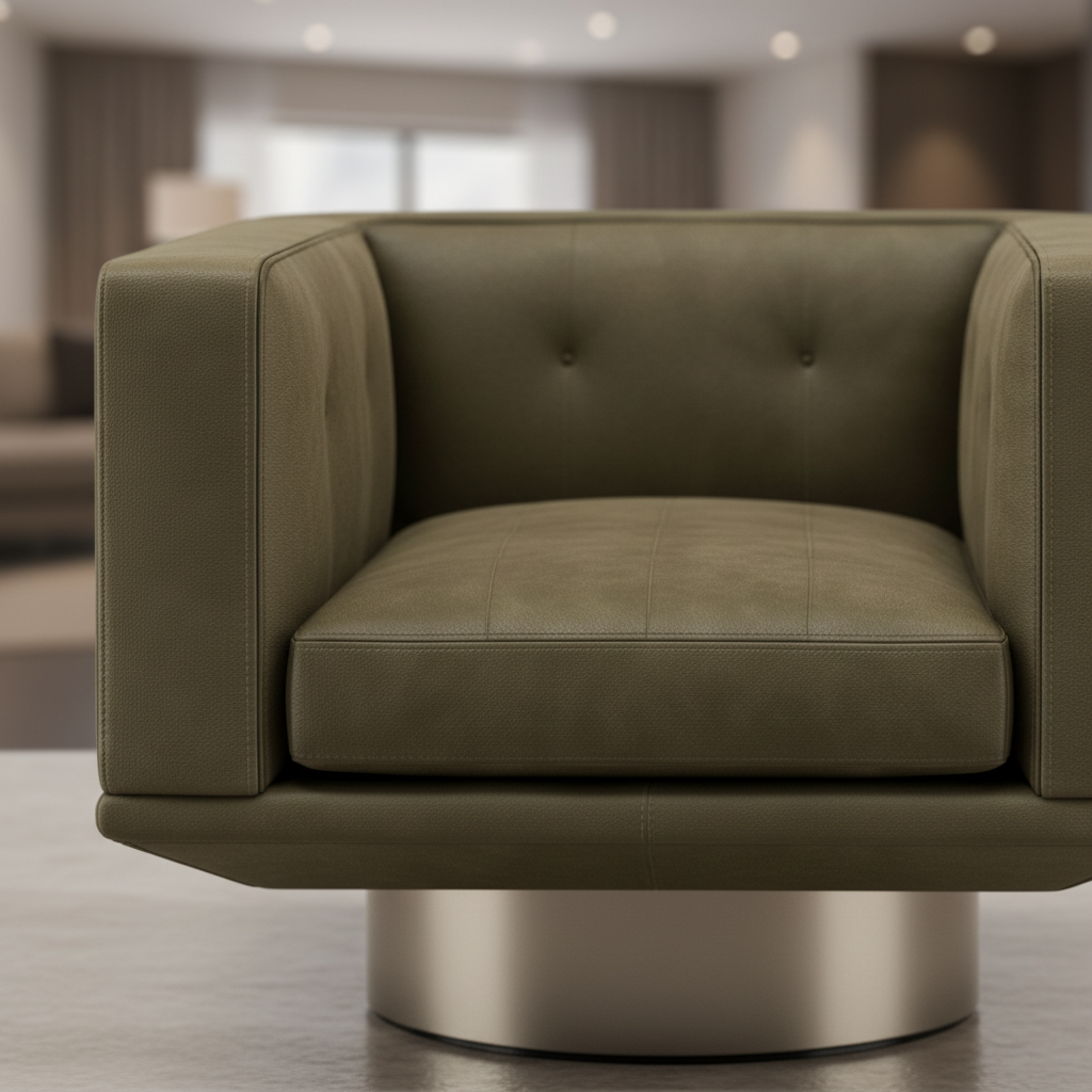 Cubo Swivel Chair & Ottoman