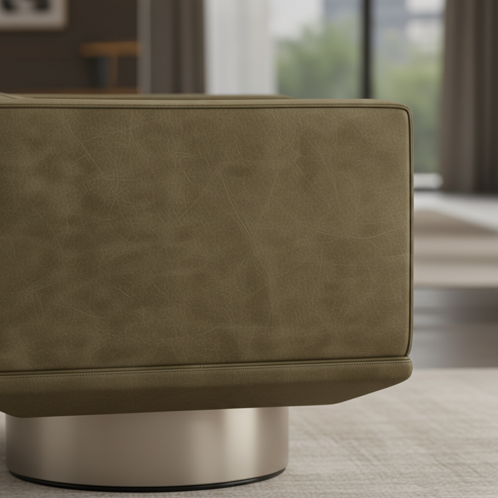 Cubo Swivel Chair & Ottoman