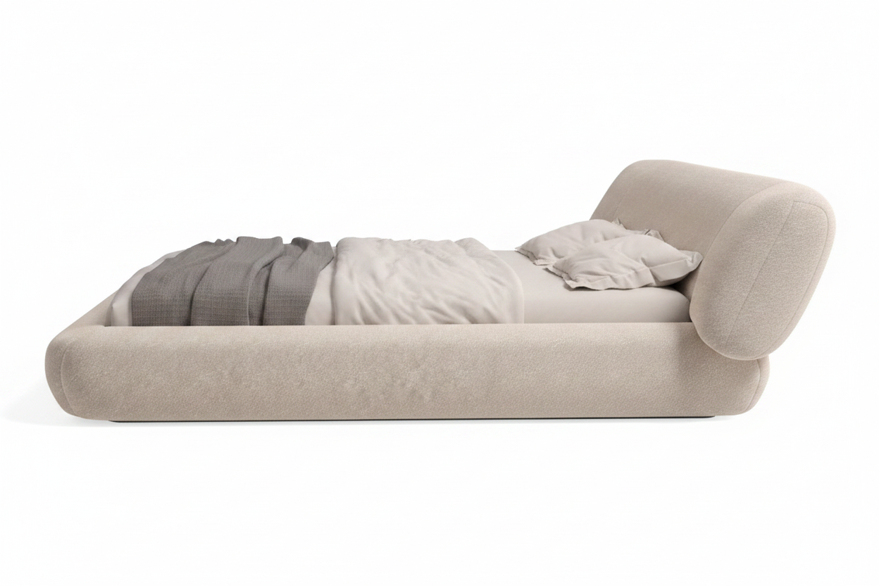 Rounded Organic Bed – Side Profile View