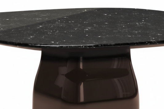 Squircle Marble Table – Close-Up Detail
