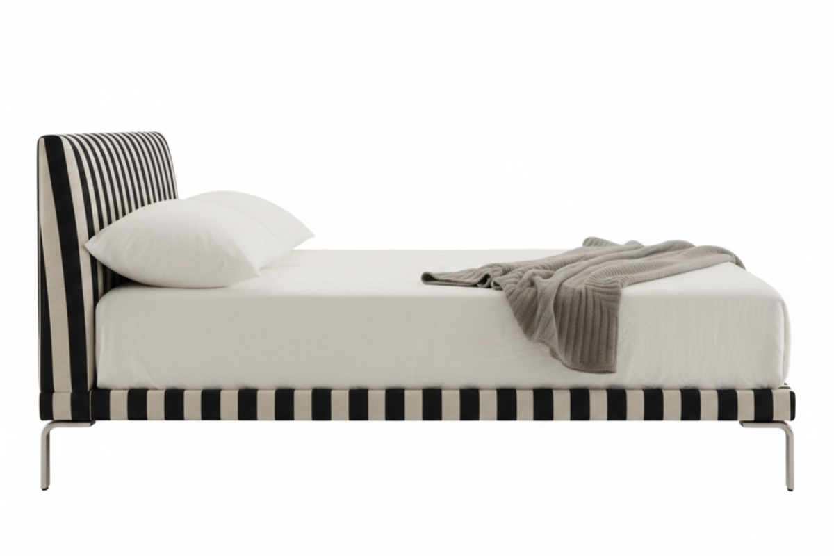 Striped Bed – Side Profile View