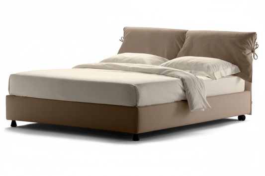 Tie-Detail Bed – 3/4 Angle View