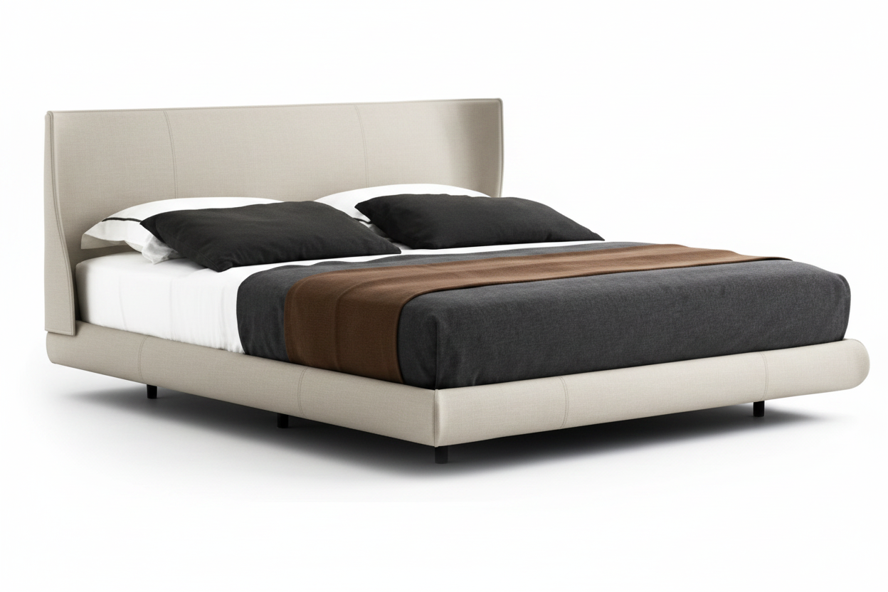 Wingback Bed – 3/4 Angle View