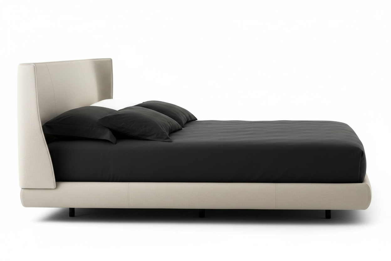 Wingback Bed – Side Profile View